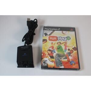 EyeToy: Play 2 (Sony PlayStation 2, 2005) Authentic, camera + new game